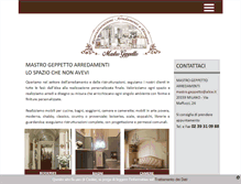 Tablet Screenshot of mastrogeppettoarredamenti.it